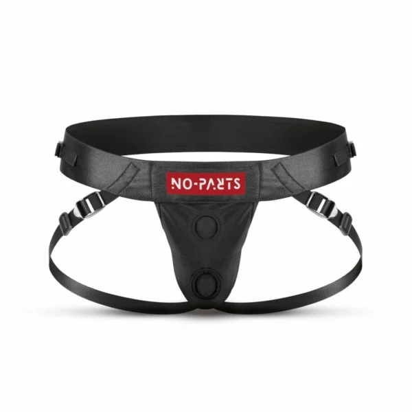No-Parts Taylor reguliuojami strap-on diržai su dviem O žiedais, juodi