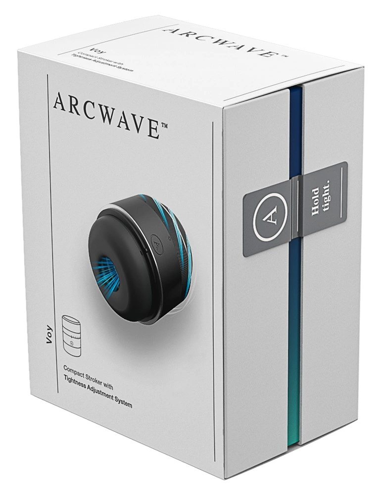 Arcwave Voy masturbatorius su 8 glaudumo reguliavimo lygiais, juodas