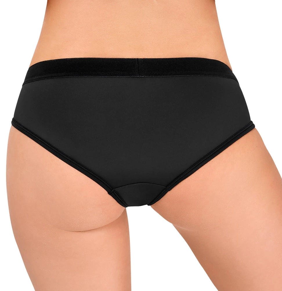 Bad Kitty strap-on kelnaitės iš mikropluošto, juodos, L