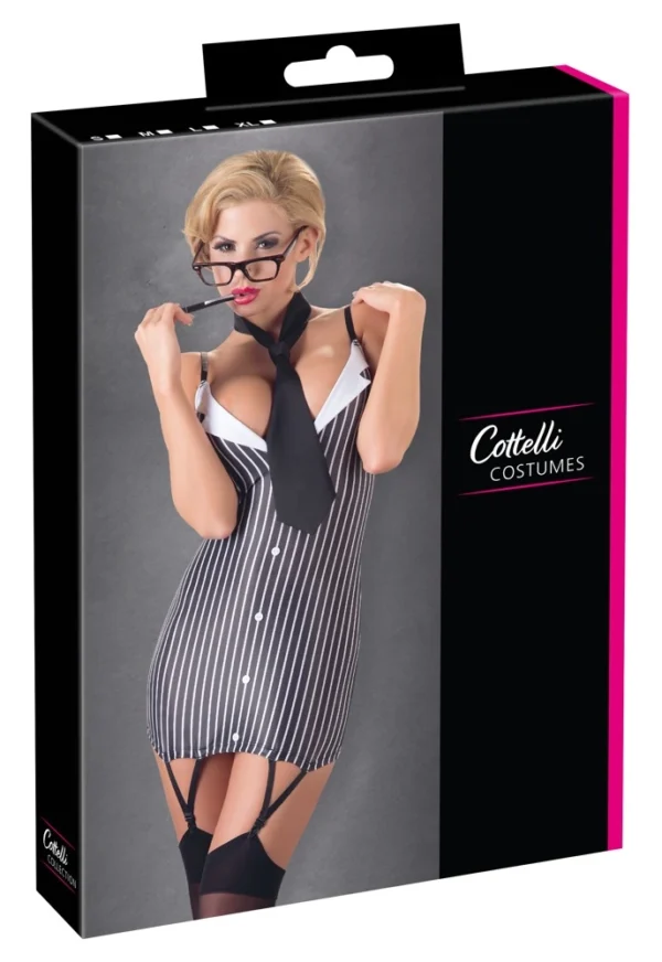 Cottelli Costumes sekretorės kostiumas, trumpa suknelė, juoda, M