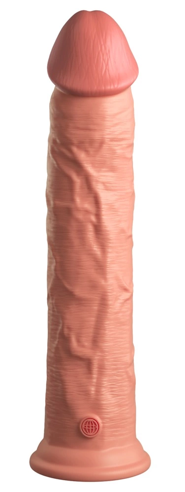 King Cock Elite 11″ realistiškas dildo su siurbtuku, dvigubo tankio silikonas, šviesus