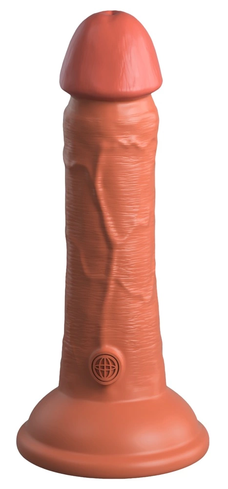 King Cock Elite 6″ realistiškas vibratorius su siurbtuku, dvigubo tankio silikonas