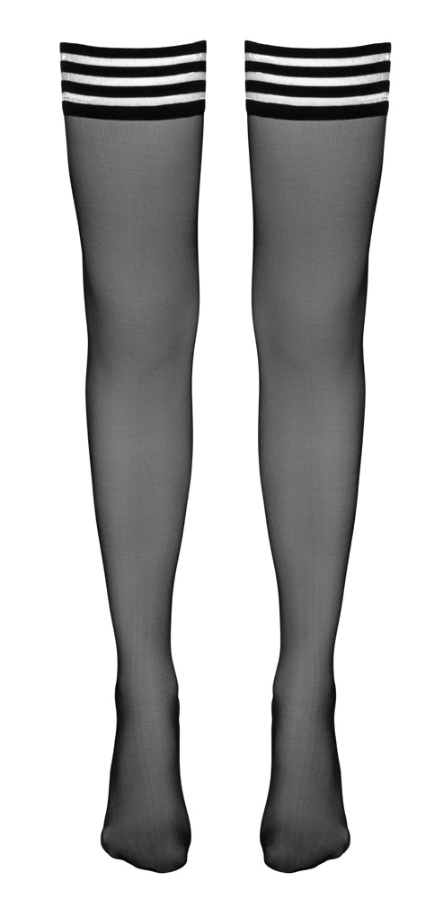 Cottelli Legwear savaime besilaikančios kojinės, 17 den, juodos, M