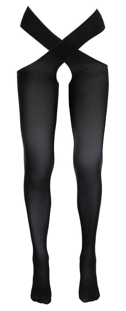 Cottelli Legwear kojinės su dirželiais, L/XL, juodos