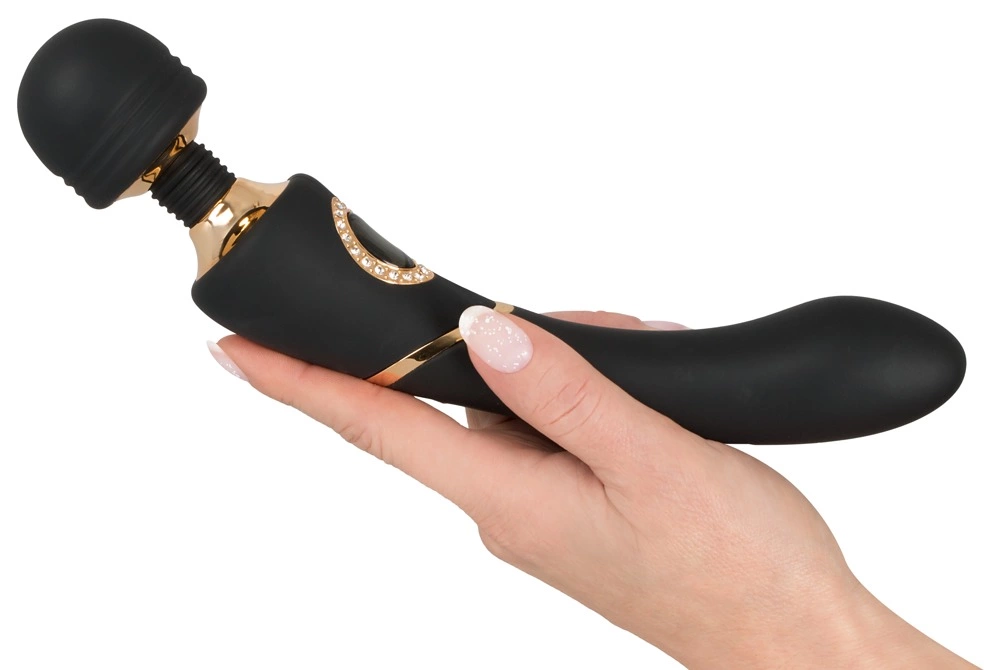 Cleopatra wand masažuoklis su lanksčiu kakleliu ir 10 vibracijos režimų, 24,2 cm
