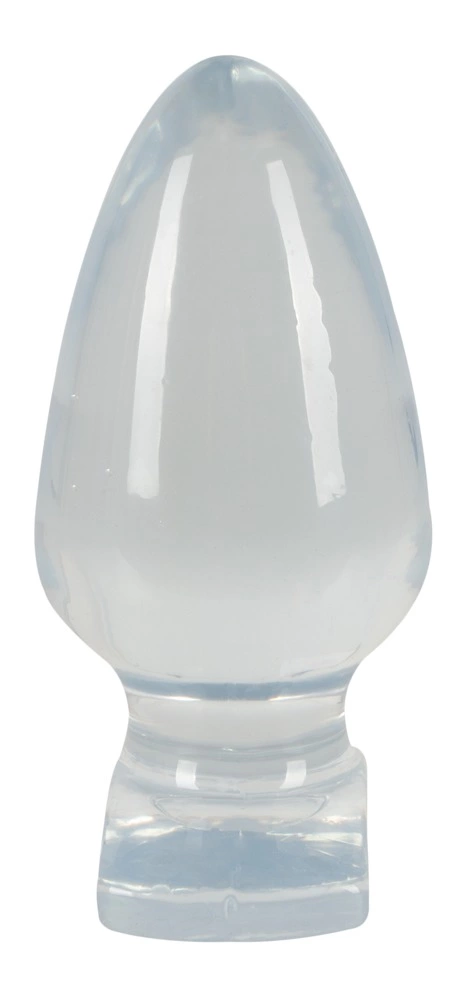 Crystal skaidrus kūginis analinis kaištis iš PVC
