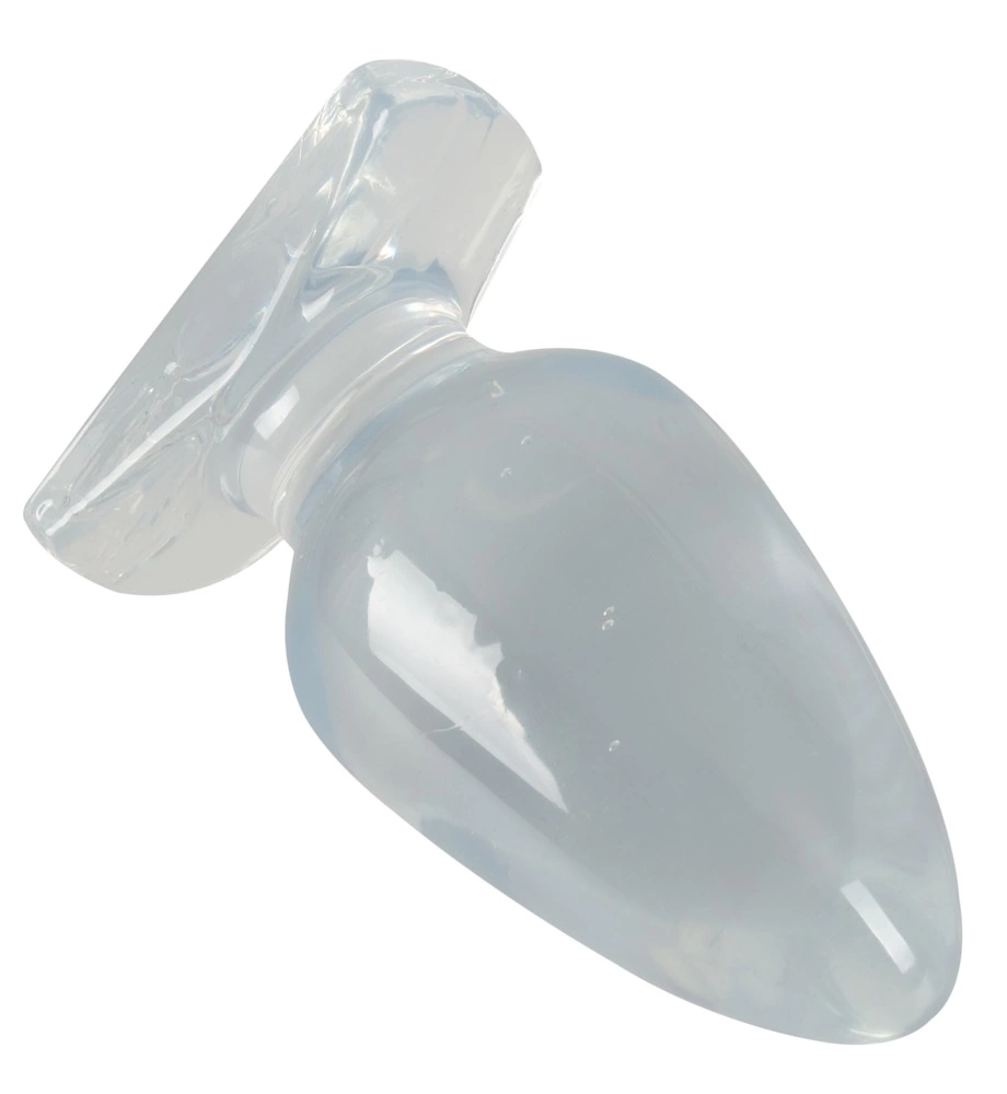 Crystal skaidrus kūginis analinis kaištis iš PVC