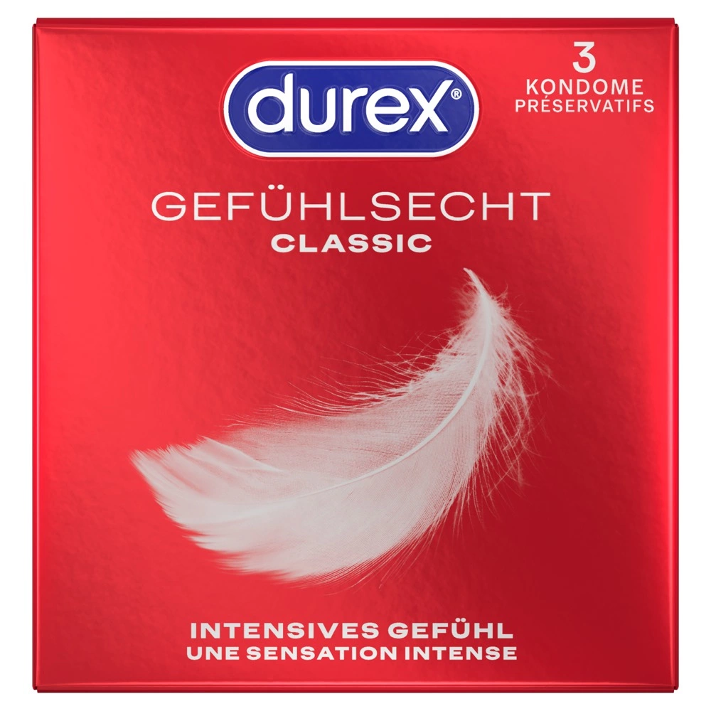 Durex prezervatyvai su rezervuaru, 3 vnt., plotis 56 mm