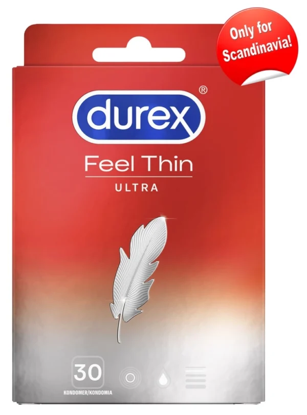 Durex Feel ploni prezervatyvai, 30 vnt.