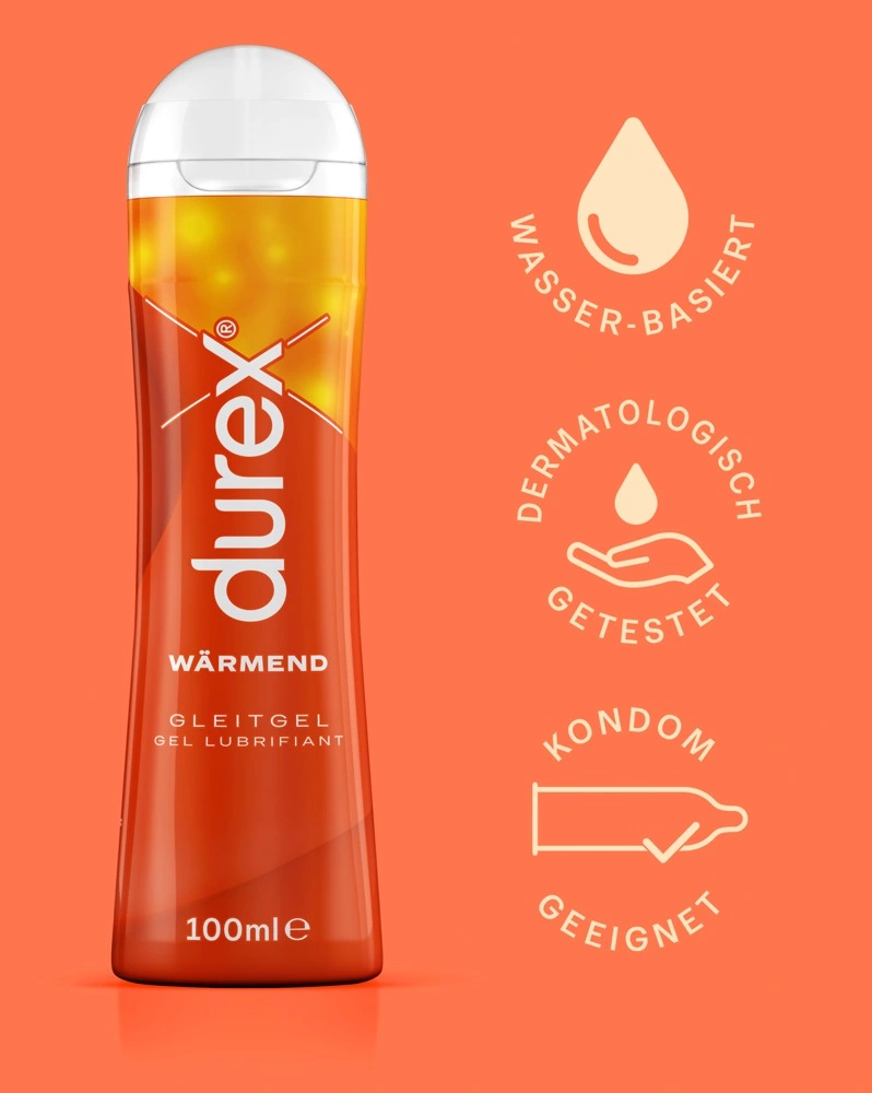 Durex Play Warming šildantis lubrikantas vandens pagrindu, 100 ml