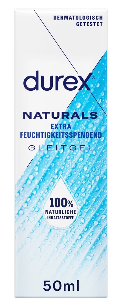 Durex Naturals Extra Wet lubrikantas vandens pagrindu, 50 ml