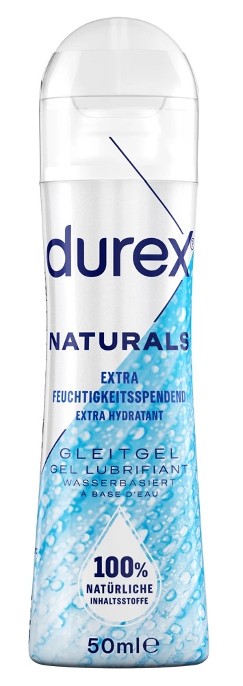 Durex Naturals Extra Wet lubrikantas vandens pagrindu, 50 ml