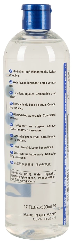Eros Aqua lubrikantas vandens pagrindu, bekvapis, 500 ml