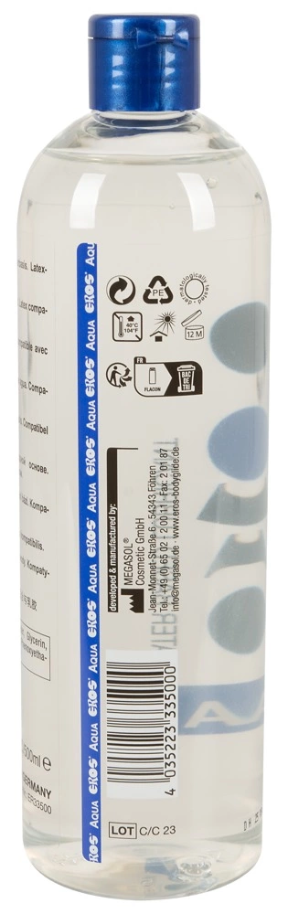 Eros Aqua lubrikantas vandens pagrindu, bekvapis, 500 ml