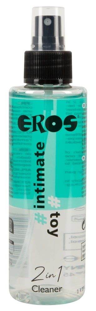 EROS 2in1 purškiamas intymių žaislų ir odos valiklis be alkoholio, 150 ml