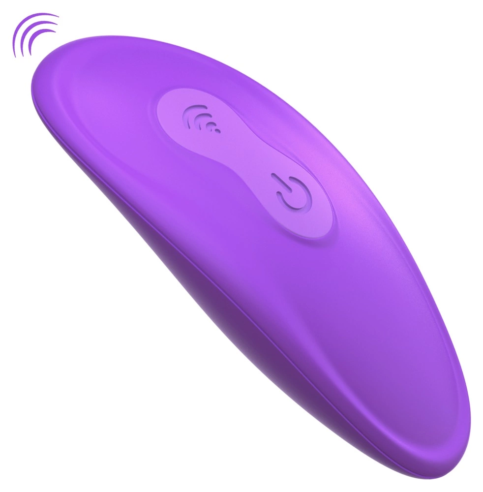 Fantasy For Her dvigubas strap-on vibratorius be diržų su pulteliu, violetinis