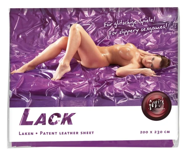 Fetish Collection vinilinė paklodė, violetinė, 200 x 230 cm