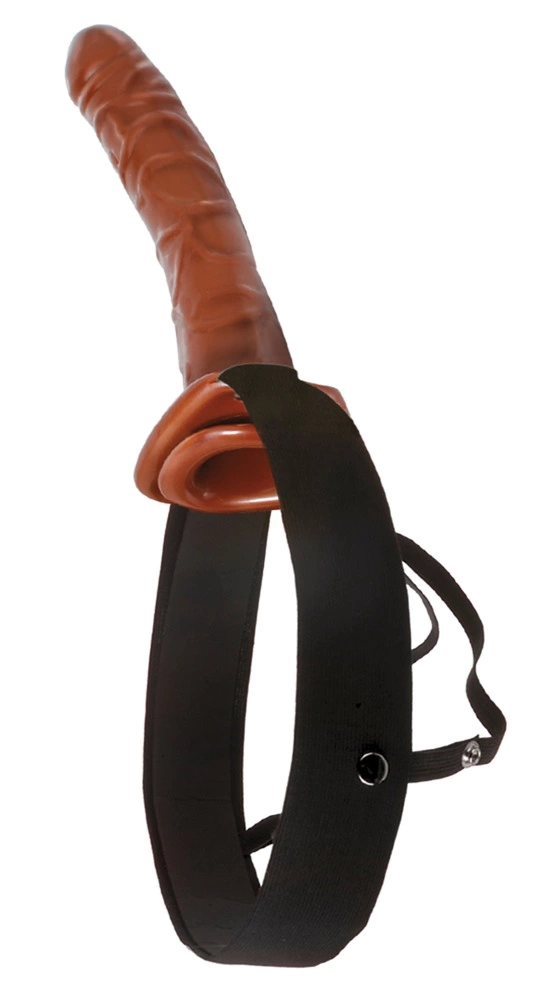 Fetish Fantasy tuščiaviduris strap-on su reguliuojamais diržais, 25 cm