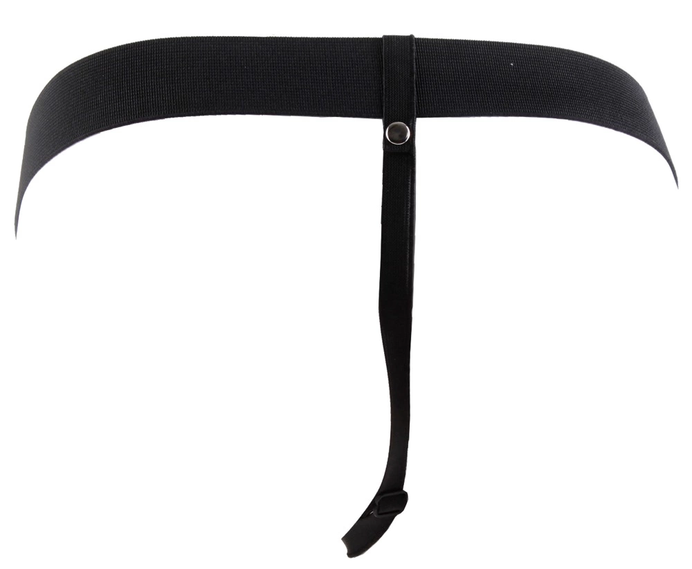 Fetish Fantasy Series tuščiaviduris strap-on su vibracija, kūno spalvos, 18,9 cm