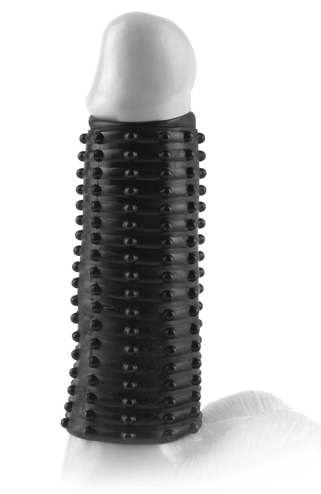 Fantasy X-TENSIONS penio antgalis su iškilimais iš TPR, 13,9 cm, juodas