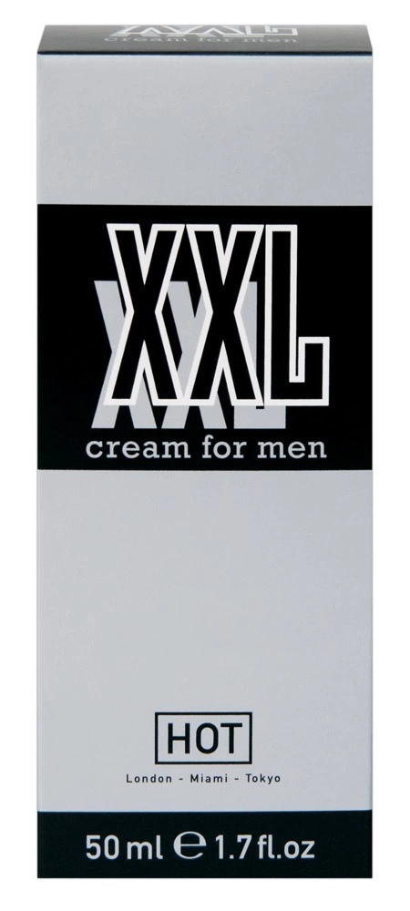 HOT XXL masažo kremas vyrams su ženšeniu, 50 ml