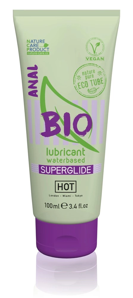 HOT Bio analinis lubrikantas vandens pagrindu, veganiškas, 100 ml