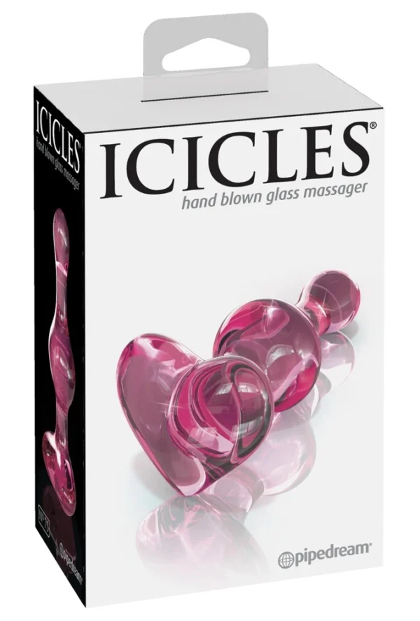 Icicles stiklinis analinis kaištis, 9,5 cm