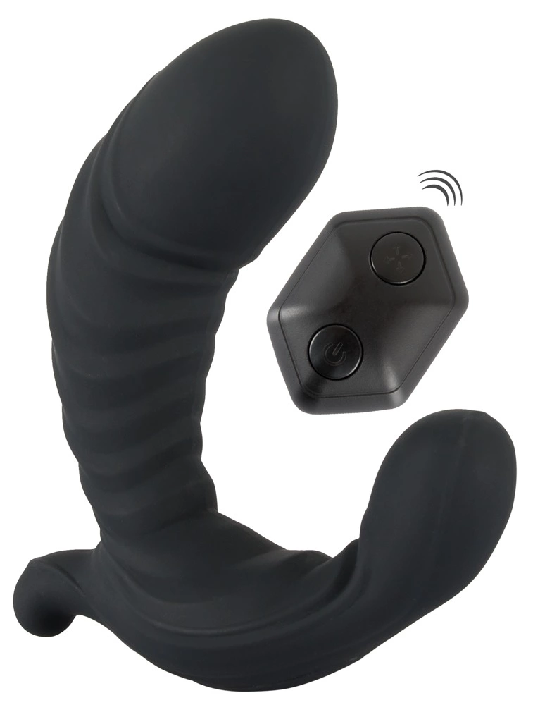 Inflatable + RC pripučiamas G taško vibratorius su nuotolinio valdymo pulteliu, 12 cm