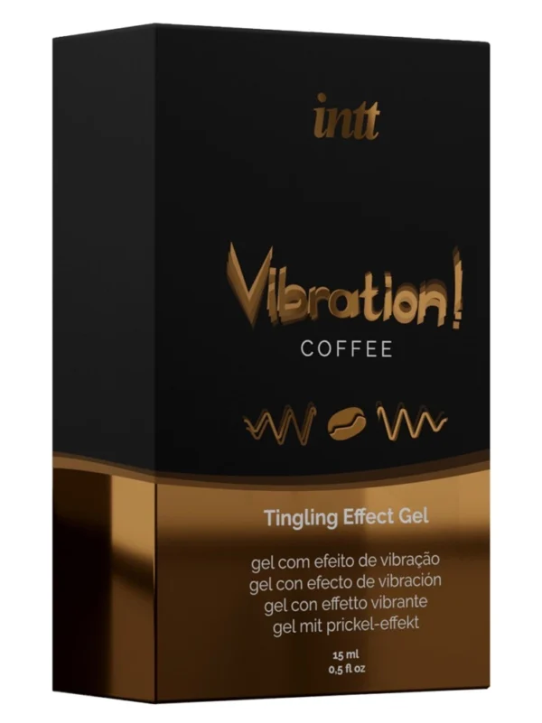Intt Vibration Coffee intymus gelis su šildančiu efektu, 15 ml