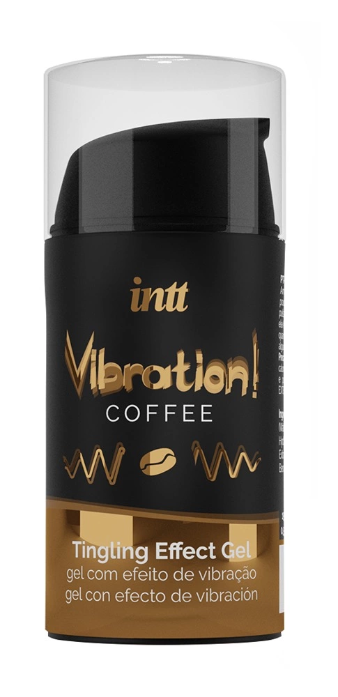 Intt Vibration Coffee intymus gelis su šildančiu efektu, 15 ml