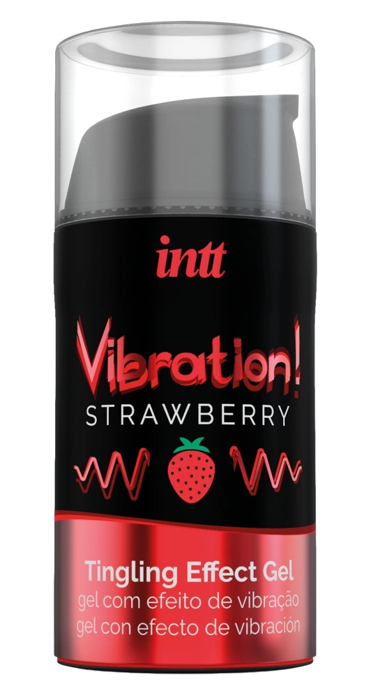 Intt šildantis intymus gelis su braškių aromatu, 15 ml