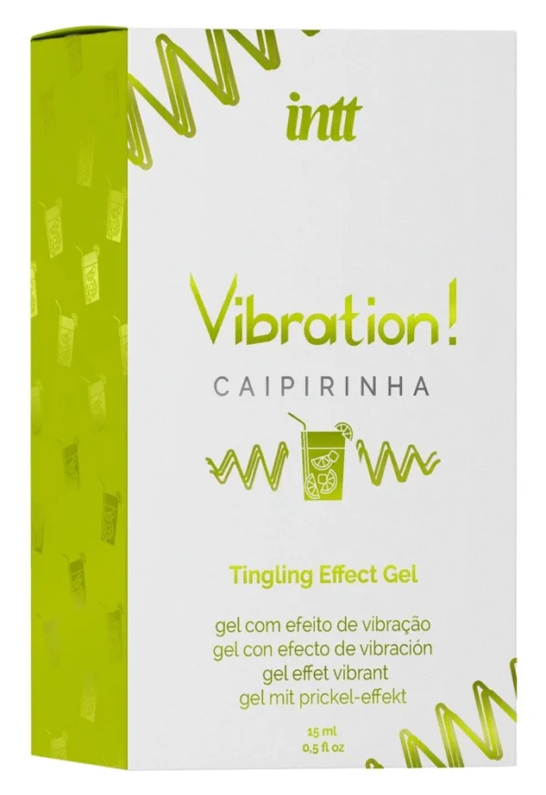 Intt Vibration! Caipirinha dilgčiojantis intymus gelis, 15 ml