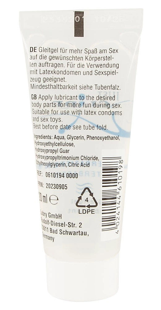Just Glide lubrikantas vandens pagrindu, veganiškas, bekvapis, 20 ml