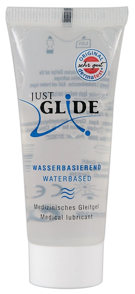 Just Glide lubrikantas vandens pagrindu, veganiškas, bekvapis, 20 ml