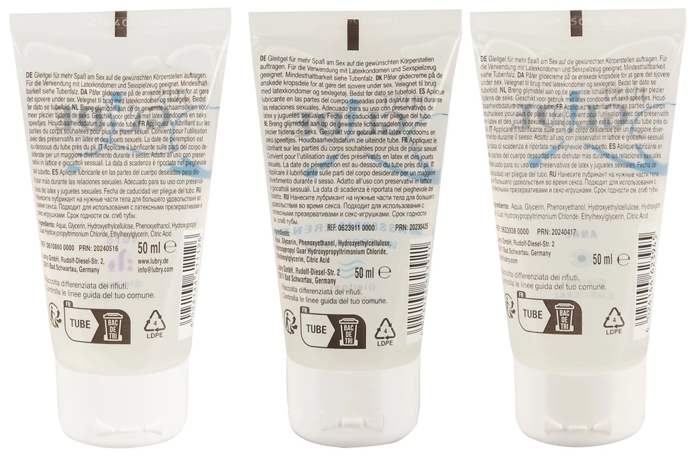 Just Glide lubrikantų rinkinys vandens pagrindu, 3 x 50 ml