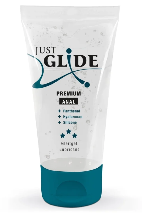 Just Glide Premium Anal lubrikantas su hialurono rūgštimi ir pantenoliu, 50 ml