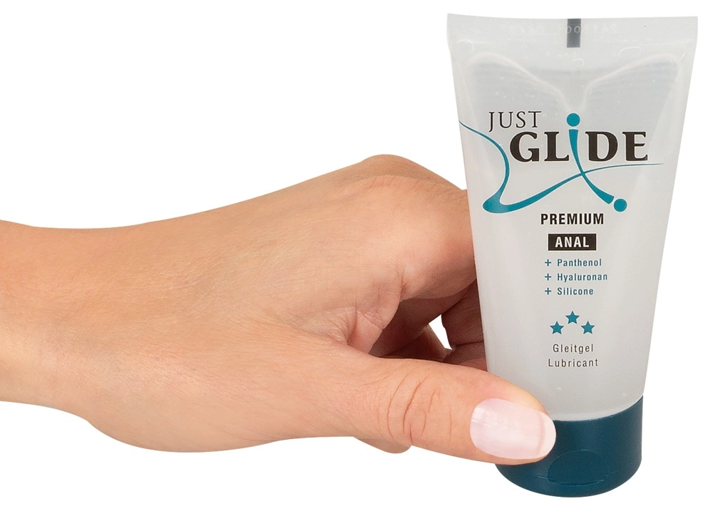 Just Glide Premium Anal lubrikantas su hialurono rūgštimi ir pantenoliu, 50 ml
