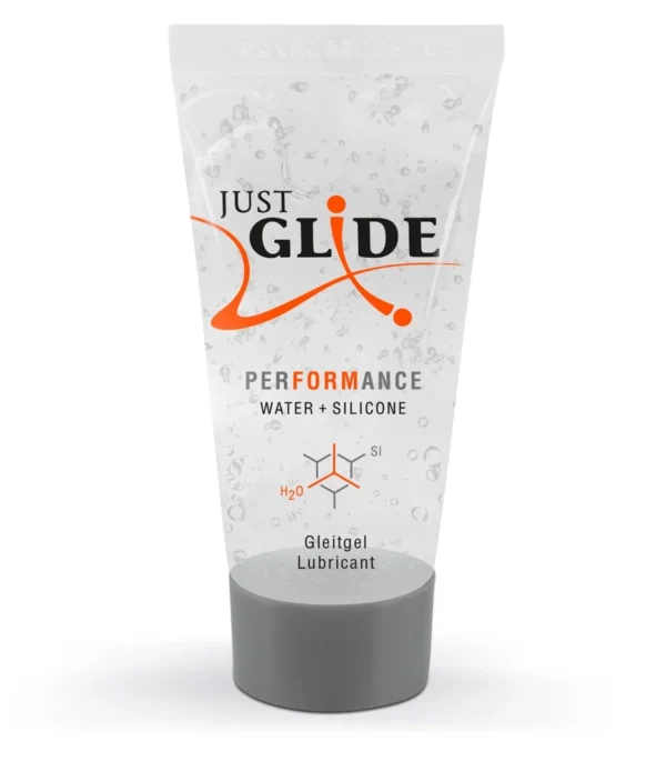 Just Glide Performance hibridinis lubrikantas vandens pagrindu su silikonu, 20 ml