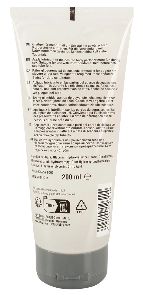 Just Glide Performance lubrikantas vandens ir silikono pagrindu, 200 ml