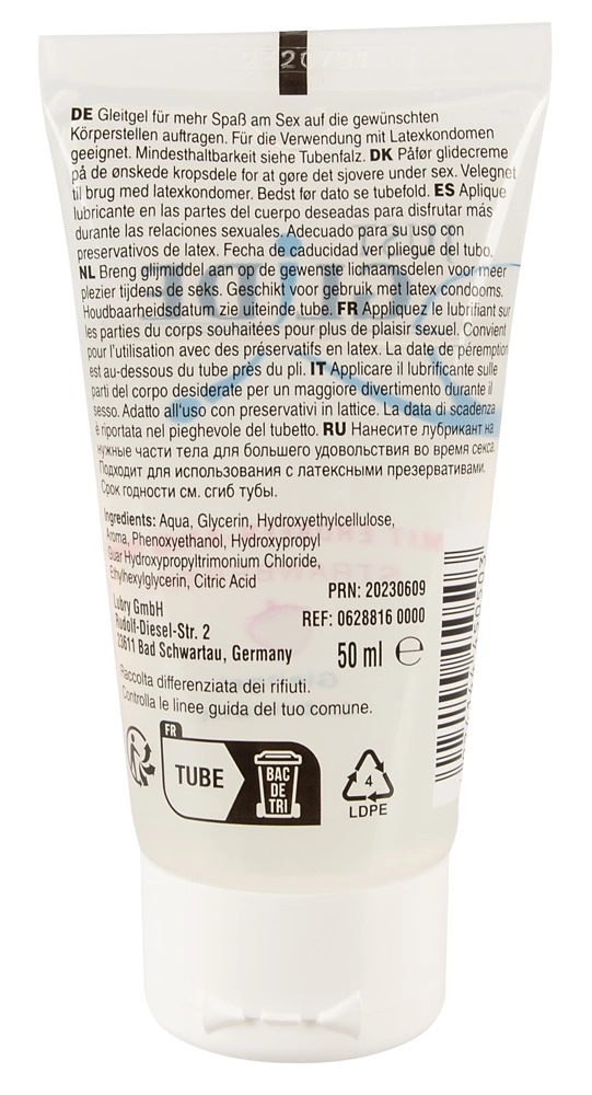 Just Glide lubrikantas vandens pagrindu su braškių aromatu, 50 ml