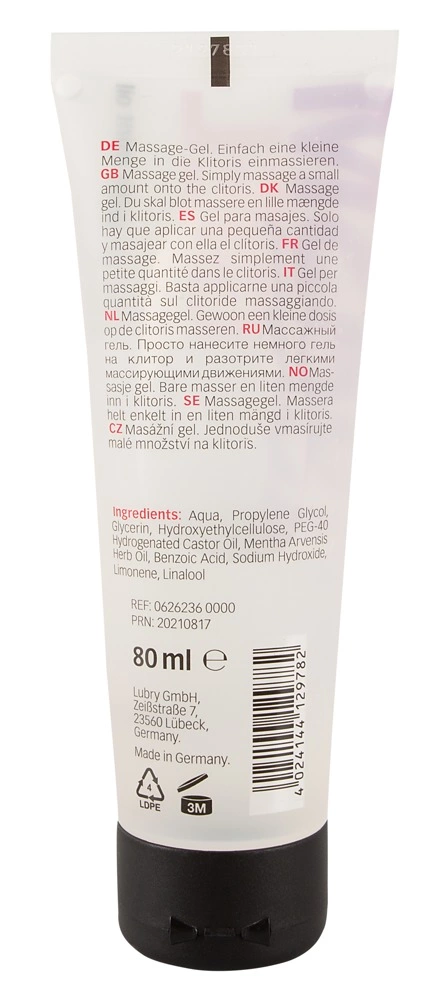 Just Play intymus gelis su mėtų aliejumi, veganiškas, 80 ml