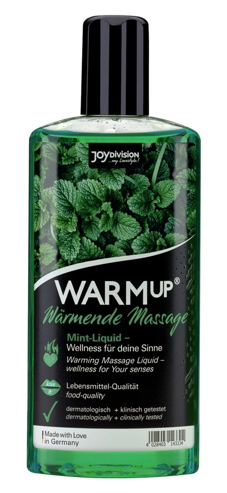 Joydivision Präparate WARMup Mint šildantis masažo skystis vandens pagrindu, 150 ml