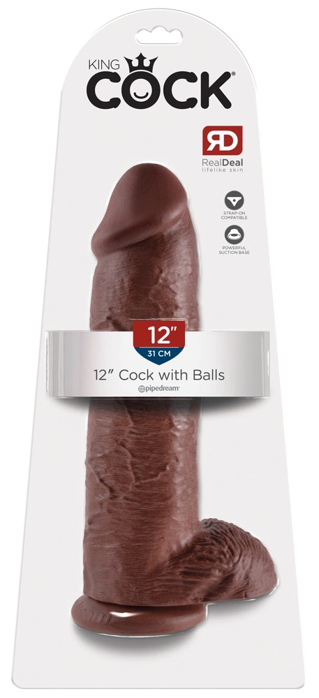 King Cock 12″ realistiškas dildo su siurbtuku, 30,5 cm