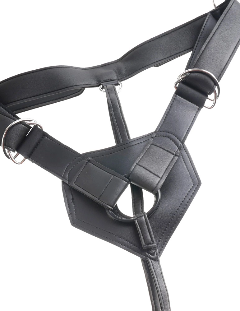 King Cock strap-on su reguliuojamais diržais ir nuimamu dildo, 20 cm