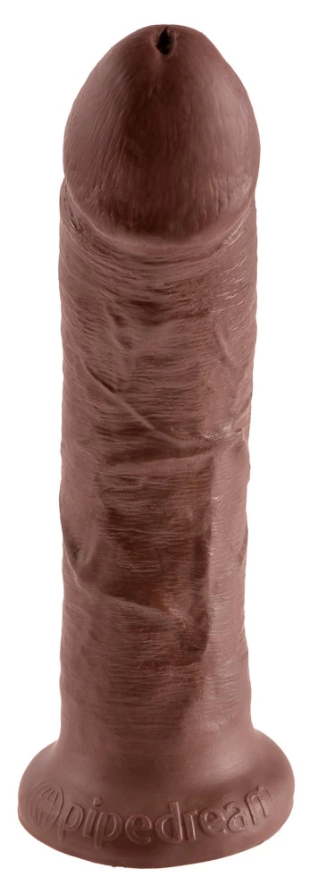 King Cock 8″ realistiškas dildo su siurbtuku, rudas