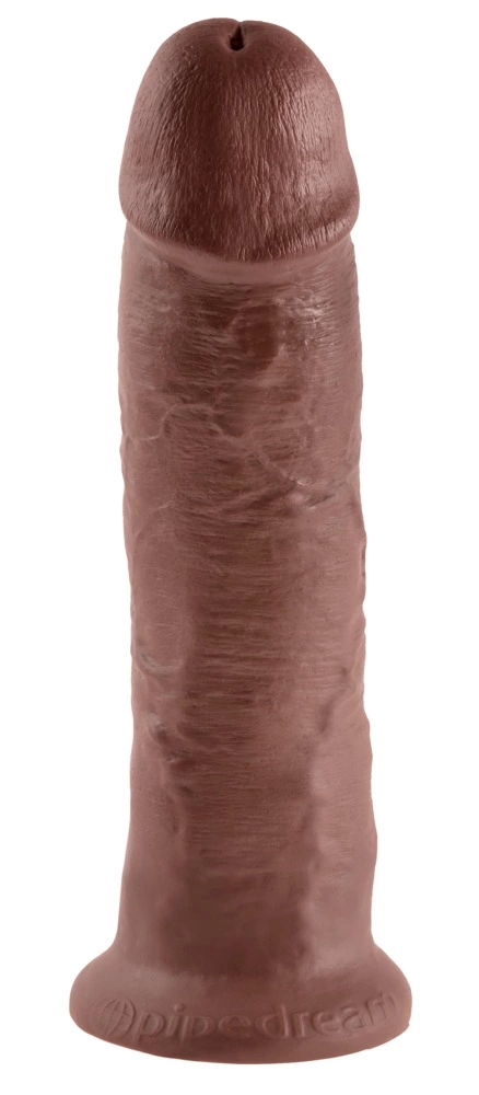 King Cock realistiškas dildo su siurbtuku, 25 cm, rudas