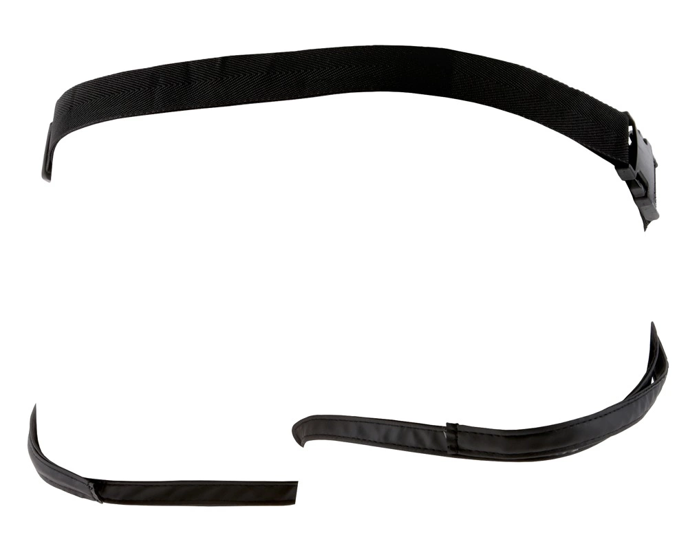 King Cock universalūs strap-on diržai su 3 keičiamais žiedais, juodi