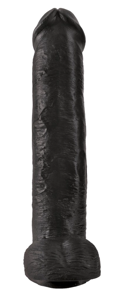 King Cock 15″ didelis realistiškas dildo su siurbtuku, tamsus