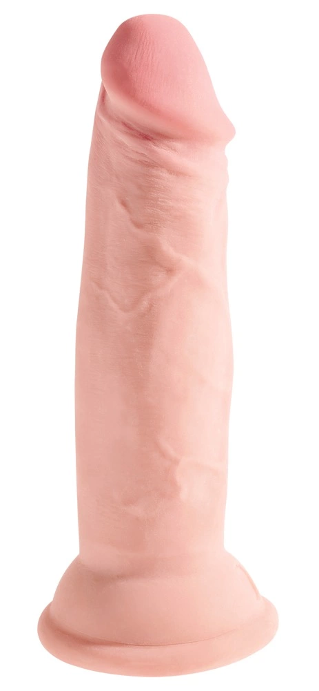 King Cock Plus Triple Density 6 colių realistiškas dildo su siurbtuku, kūno spalvos