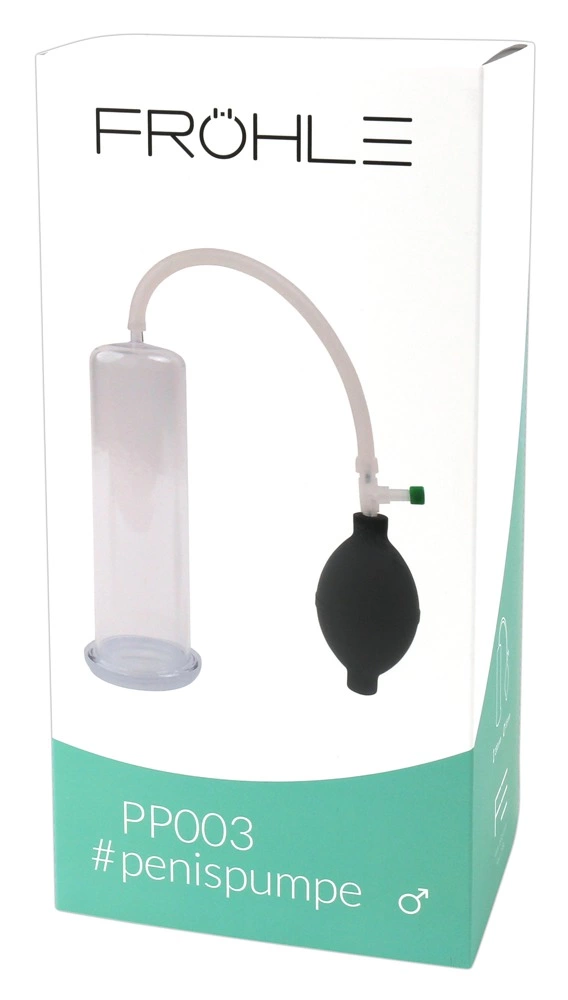 Fröhle PP003 vakuuminė penio pompa, L, 20 cm, skaidri